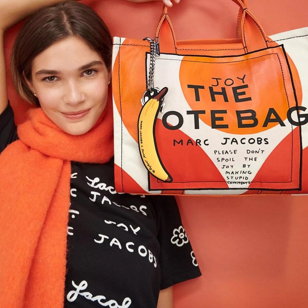 DAVID SHRIGLEY X MARC JACOBS CANVAS MEDIUM TOTE BAG - Picture 4 of 16